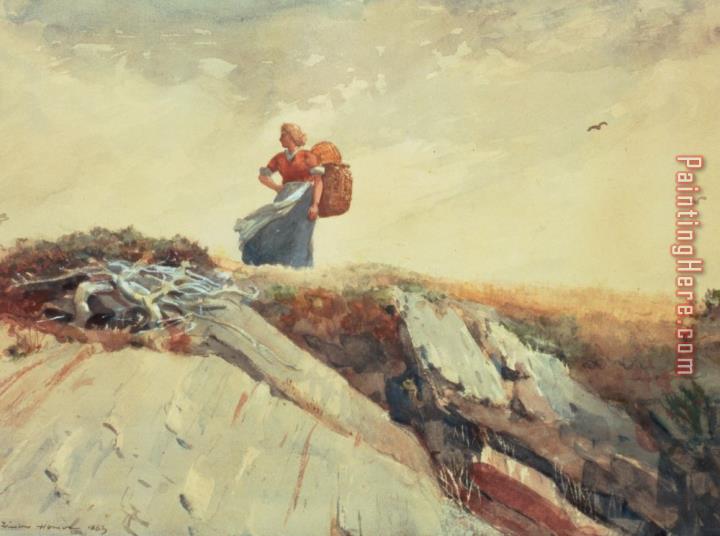 Winslow Homer Down The Cliff